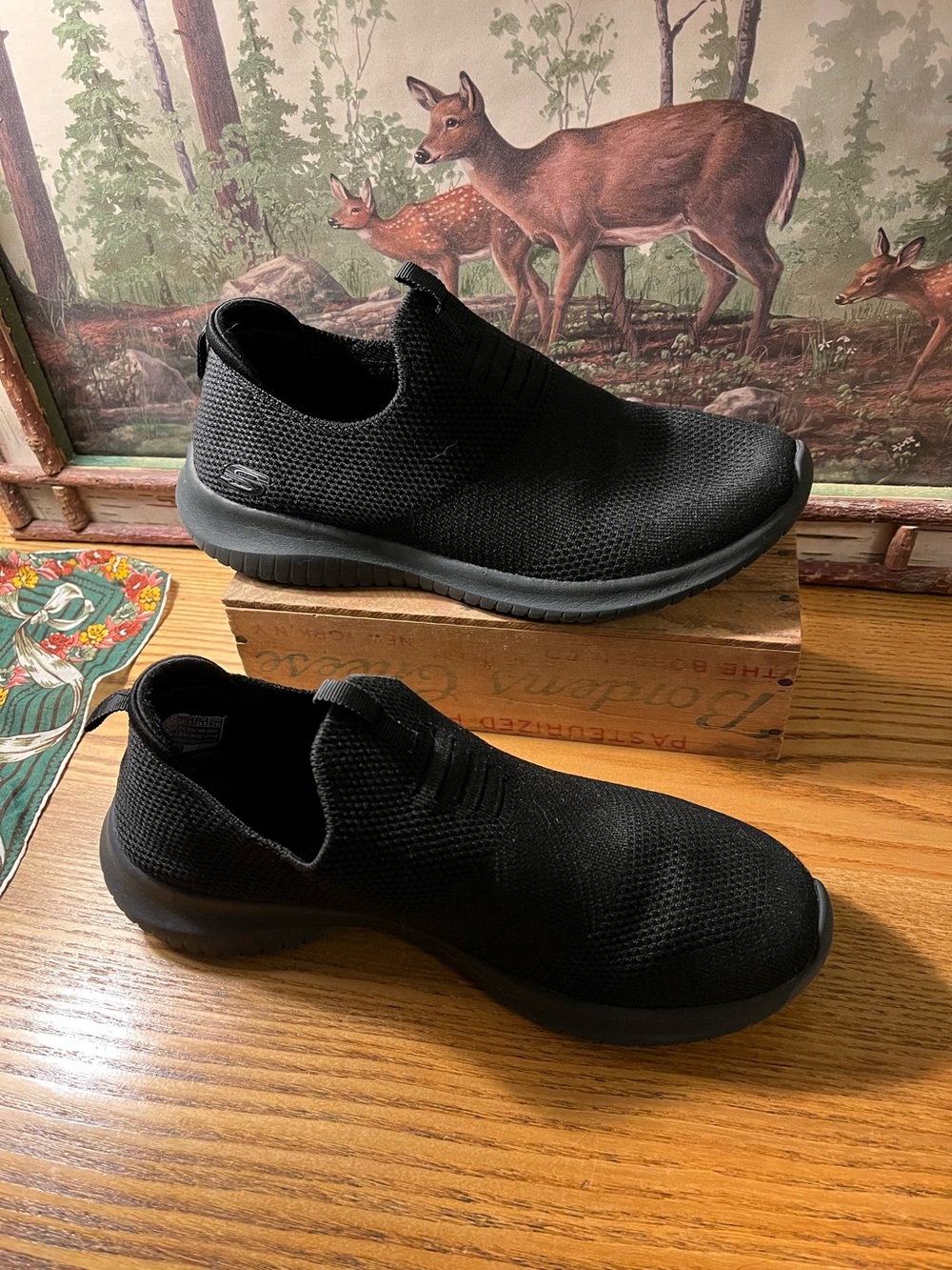 Skechers Slip-On Knit Walking Shoes - Picture 3 of 9